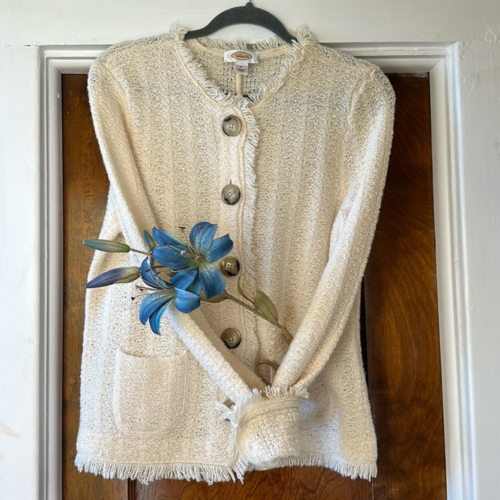 Talbots Creamy Cardigan-M